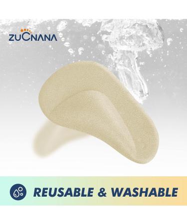 Arch Support Shoe Inserts for Flat Feet - 12pc Soft Gel Insoles for Plantar Fasciitis Relief | Reusable Foot Pain Relief - Beige/Black/Clear - Buy Online on GoSupps.com