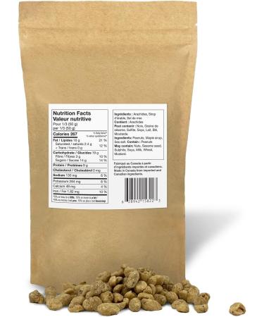 Arachides l' rable et sel de mer - Maplenuts.ca 500 g arachides sirop d' rable 100% pur sel de mer. Arachides fra ches et croquantes liste d'ingr dients simples collation nutritive ou ajouter vos recettes desserts yogourt salades servir avec des fromages  - Buy Online on GoSupps.com