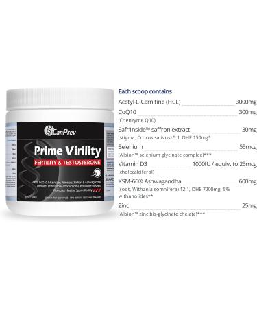 CanPrev Prime Virility | Fertility and Testosterone | 150g Powder - Buy Online on GoSupps.com