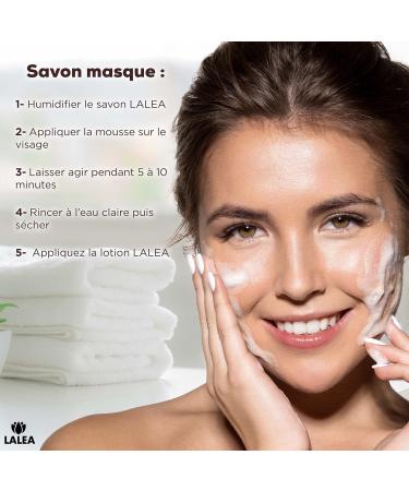 Organic Goat Milk Soap (3X 100g) | Lotion gift (30 mL) | anti-acne facial care French artisanal manufacturing Organic Goat Milk Mask blackhead Natural Care - Buy Online on GoSupps.com