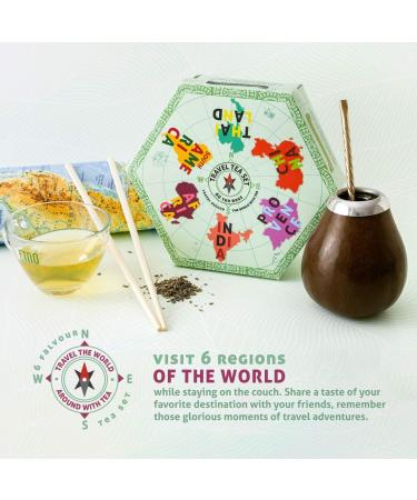 ACORUS | Travel Tea Set - Round-the-world | 6 Flavors Herbal and Fruit Tea Box | Trip of Your Dreams with Selection of Teas You Have Never Tasted Before | Large Selection Tea Gift Set - 60 Tea Bags - Buy Online on GoSupps.com