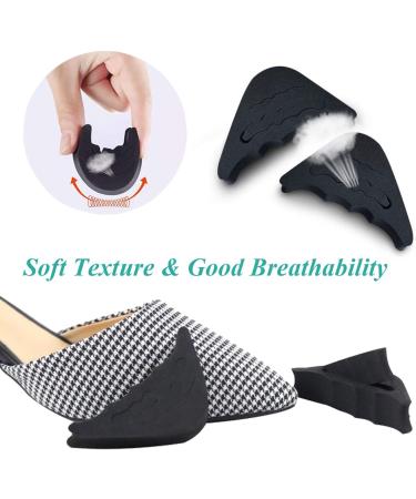 Shoe Filler Toe Inserts - 2 Pairs for Too Big Shoes | Black Shoe Fillers - Buy Online on GoSupps.com