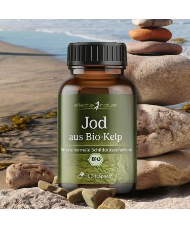 High-Dosed Iodine Capsules - 180 Count | 6-Month Supply of Natural Bio-Kelp Iodine (150 MCG) for Optimal Thyroid Support | International Shipping Available - Buy Online on GoSupps.com