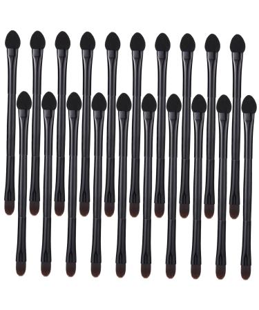 Healeved 20pcs Double Eye Shadow Makeup Cosmetics Makeup Brush for Women Professional Makeup Brush Plastic