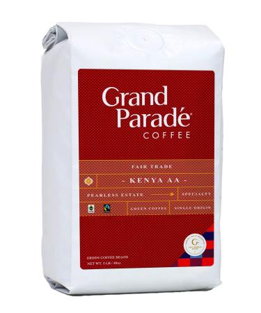 Grand Parade Coffee, 3 Lbs Unroasted Green Coffee Beans - Kenya AA Nyeri Pearless Estate - Women Produced Single Origin - Specialty Arabica - Fair Trade- Fresh Crop