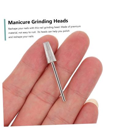 JECOMPRIS Nail Polisher Nail Art Drill Bit Nail Drill Head Carbide Drill Bit Carbide Nail Drill Bit Manicure Pedicure Bit Electric Nail File Manicure Supplies Polishing Head Nail Bit Plastic - Buy Online on GoSupps.com