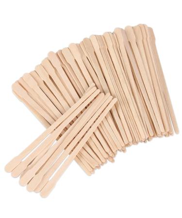 200 Pcs Eyebrow Wax Sticks Wax Applicator, Wood Wax Spatulas for Face Small Hair Removal Sticks or Wood Craft Sticks (With Handle)