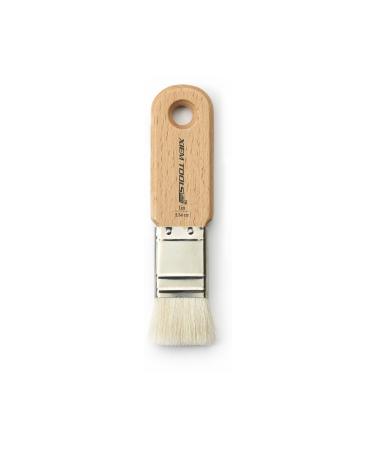 Xiem Tools Handcrafted Short Cut Glaze Brush for Pottery and Ceramics (1 inch)