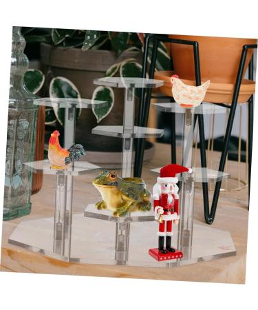 Ciieeo 2 Sets Multi-layer Display Rack Jewelry Holder Perfume Rack Display Stand Holder Statue Ladder - Buy Online on GoSupps.com