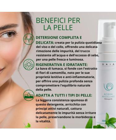 Greenlab Eliciculture Mousse Nettoyant D maquillant Visage et Cou GAIA 200 ml - Avec Bave d'escargot pure pour une peau propre fra che et lumineuse Convient tous les types de peau - Buy Online on GoSupps.com