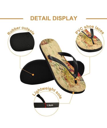 Mnsruu Vintage World Map Watercolor Flip Flops - Stylish XXL Sandals for Men & Women | Perfect Home Spa & Travel Slippers - Buy Online on GoSupps.com