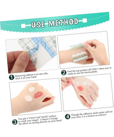 Hohopeti 100 pi ces Palettes Maquillage Usage Unique Transparentes Autocollantes Protection tanche pour Fards Paupi res Fond de Teint L vres Blush Usage Professionnel et Personnel - Buy Online on GoSupps.com