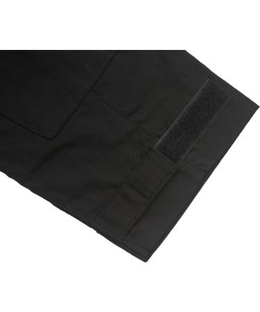Bethspec Men's Combat Airsoft Military Shirt | 1/4 Zip Long Sleeve T-Shirt, Black, X-Large - Buy Online on GoSupps.com