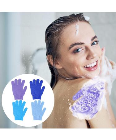 Sibba Double-Sided Peeling Shower Gloves | Natural Body Exfoliation & Luffa Washcloths | Soft Skin Remover & Bath Accessories | International Shipping Available - Buy Online on GoSupps.com