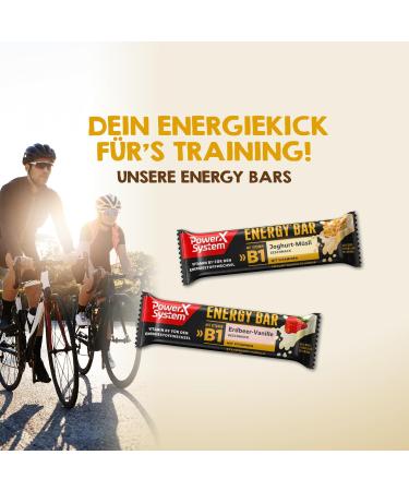 Buy Power System Energy Bar Strawberry-Vanilla 24 x 35g - Vitamin B1 Boost International Shipping Available - Buy Online on GoSupps.com