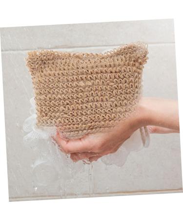 Healeved Men's Bath Essentials: Exfoliating Bath Wipe Loofah Body Scrub Sponge & Natural Ramie Towel for Ultimate Cleanse - Buy Online on GoSupps.com