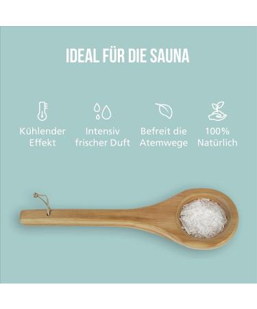 DIYER 100g Menthol Crystals - Premium Quality Pure Mint Oil for Sauna Infusions | Ideal Sauna Accessories in Zipper Bag - Buy Online on GoSupps.com