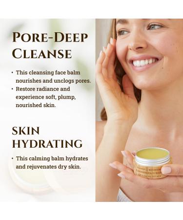 Ecodrop Cleansing Balm and Makeup Remover - 50ml | Sustainable Makeup Remover Balm | Pore-Deep Cleanser | Nourishing Skin Cleansing Balm with Moringa Rose Geranium Chamomile & Rosemary Oil | Natural - Buy Online on GoSupps.com