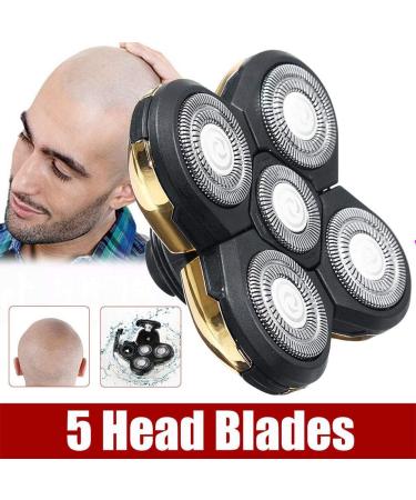 JIUCHEN Shaver Blade Heads - Replacement 5 Heads Beard Cutter | 4D Rotary Double Ring Electric Razor Head for Head & Face - International Shipping Available - Buy Online on GoSupps.com