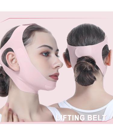 Facial Lifting Belt - Double Lift Soothing & Comfy Face Lift Strap | Breathable V Shaped Chin Up Band for Lifting & Shaping - Buy Online on GoSupps.com
