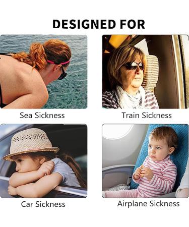 Motion Sickness Relief Bands - 8Pcs Anti-Nausea Acupressure Wristbands for Travel, Car, Sea, Morning Sickness - Buy Online on GoSupps.com