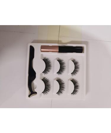 Magnetic Eyelashes & Eyeliner Set - 3D Waterproof Purple Lashes with Tweezers | Natural Look & Easy Application - Buy Online on GoSupps.com