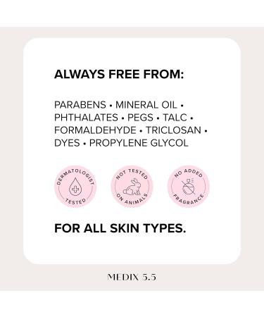Medix 5.5 Fragrance Free Retinol Age Rewind Cream + Glycolic Acid Exfoliating Body Wash + 20% Vitamin F Hydrating Body Serum Set - Buy Online on GoSupps.com