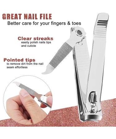Nail Clipper Premium Stainless Steel Fingernail and Toenail Clipper Cutters Fingernail Clipper Cutters with Nail File Sharp (Color : Key Buckle) - Buy Online on GoSupps.com