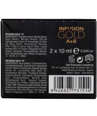 Tahe Infusion A+B Gold Shine Enhancing and Nourishing Hair Treatment 2 x 10 ml - Buy Online on GoSupps.com