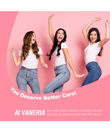 VANERIA Feminine Intimate Vaginal Wash - All Natural Moisturizing Odor-Control pH Balancing - 190ml - Mothers Day Gift for Mom - Buy Online on GoSupps.com