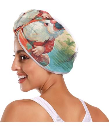 Beach Swimming Dwarf Hair Towel 2 Pack - Super Absorbent Quick Dry Hair Turbans for Women & Girls | Perfect Travel Hair Towels - Buy Online on GoSupps.com