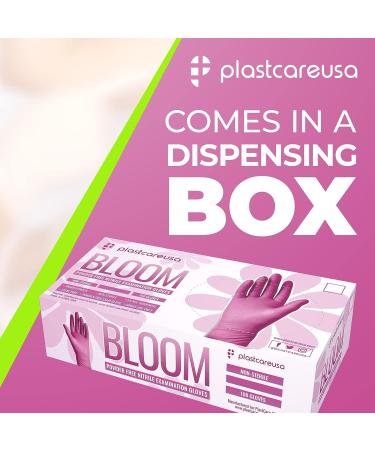 100 Pink Nitrile Exam Gloves 3.5 Mil - Latex & Powder Free, Small, Disposable Non-Sterile Protective Gloves by PlastCare - Buy Online on GoSupps.com