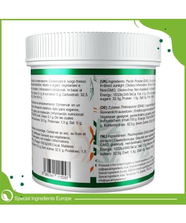  Special Ingredients Special Ingredients Pectin powder 250 g - Ideal for jam marmalade chutney & fruit jelly - Binding & thickening agent - Suitable for vegans & vegetarians - Buy Online on GoSupps.com