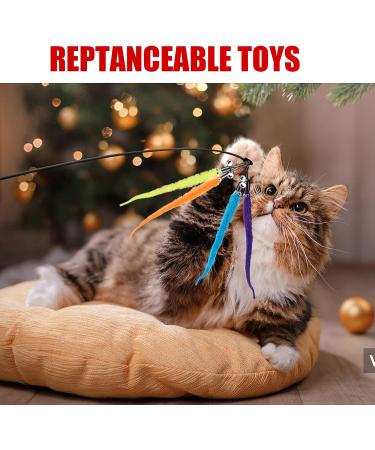 Molain Interactive Cat Toys - 12 Colorful Fabric Ribbons for Kitten Training & Interior Play | Premium Pet Accessories - Buy Online on GoSupps.com