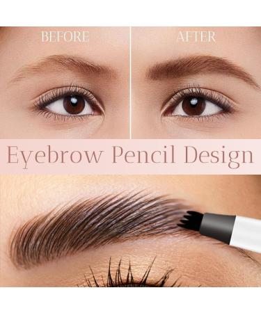 JIGCEN 2PCS 3D Magic Microblading Eyebrow Pencil 2024 New 4 Head Split Waterproof Long lasting Wild Eyebrow Pencil (Gray) - Buy Online on GoSupps.com