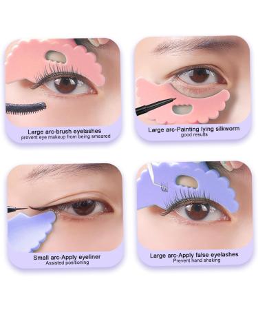 Eyeliner Stencils 2Pcs Soft Silicone Eyeshadow Stencil with Tail Scoop Design Multifunctional Winged Eyeliner Tool Mascara Shield Eyeshadow Applicators for Beginners Eyeliner Brushes - Buy Online on GoSupps.com