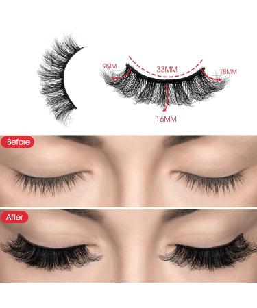 Buy Sibba 3D Multi-Layered Curly False Eyelashes - 5 Pairs of 18mm Faux Mink Eye Lash Extensions (Style 04) | Dramatic & Fluffy Volume for Stunning Eyes - Buy Online on GoSupps.com