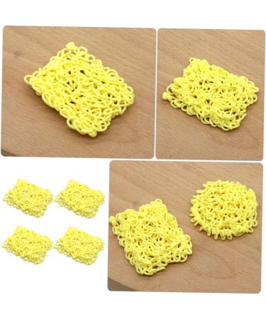 ibasenice 4pcs Instant Noodle Model Tiny Things Fake Instant Noodles Simulated Food Ornaments Chinese Food Miniature Stuff Mini Toy Mini House Supplies Child Doll House Silica Gel Vegetable - Buy Online on GoSupps.com