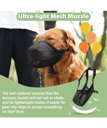 Adjustable Soft Dog Muzzle for Small Medium & Large Dogs - Comfortable Baskets for Biting Licking & Chewing - Black S (Snout: 8 - 9 ) - Buy Online on GoSupps.com