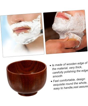 Premium Razor Cleaning Bowl | Wooden Soap Cup for Shaving | Foam Shell with Lid | Perfect for Men s Grooming - Buy Online on GoSupps.com