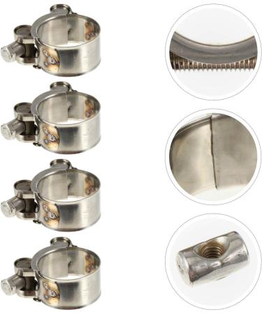 TEHAUX 4 Pcs Clamp Stainless Steel Duct Clamp Hose Clamp Ring Ear Clamp European Style Strong Hoop - Buy Online on GoSupps.com