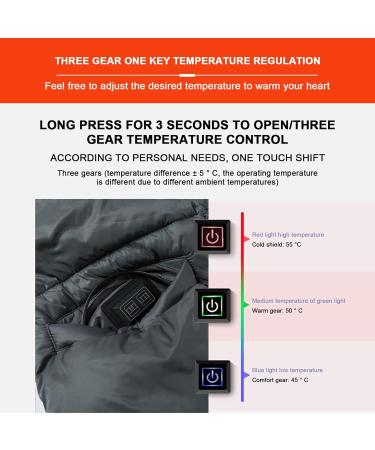 Buy BATTNOT Heated Ceiling Scarf - USB Electrical Heating Cover for Travel & Outdoor Activities - 6 Zone Warmth - Gray - Buy Online on GoSupps.com