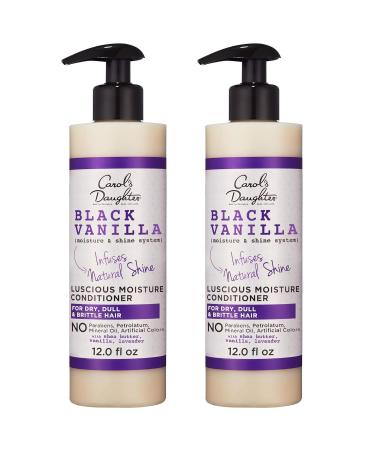 2PCS Black Vanilla Moisturizing Conditioner Made with Shea Butter and Rosemary 12 oz