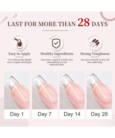 Saviland Clear Acrylic Powder 2.12 OZ - Professional Large Capacity Nail Polymer for Extension & French Manicure | Ideal Christmas Gift for Nail Salons & Home DIY - A1-Clear Acrylic Powder - Buy Online on GoSupps.com