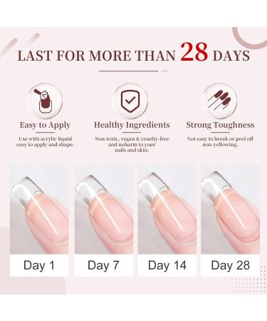 Buy Saviland Acrylic Powder for Nails 60g - Clear Acrylic Nail Powder for 3D French Manicure | Professional & Beginner Friendly - Buy Online on GoSupps.com