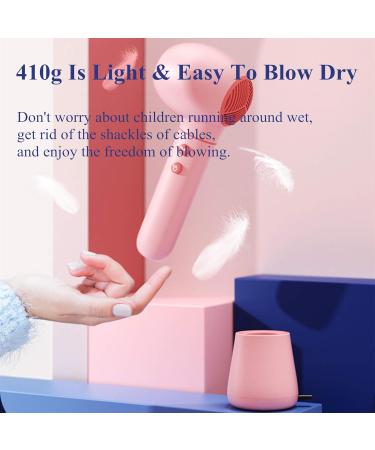 USB Wireless Hair Dryer Rechargeable Cordless Hair Dryer Blow Dryer w/Hot & Cold Wind Travel Hair Dryer for Pregnant Women Pets Blue - Buy Online on GoSupps.com