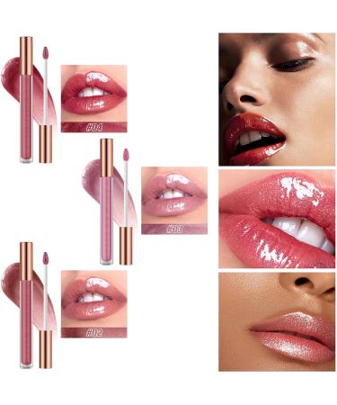 Lip Plumping Gloss Professional Makeup Lip Oil Shiny & Moisturizing Lip Gloss Glitter Lip Gloss Moisturizing Liquid Lipstick Glossy Lip Oil (#04 m) - Buy Online on GoSupps.com