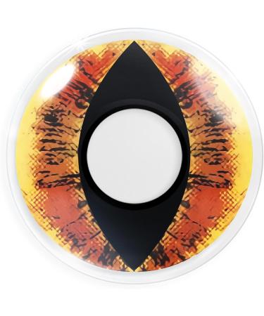 Funnylens Colored Crazy Manticore Year Dragon Cat Contact Lenses - Perfect for Halloween & Carnival | Free Containers - Buy Online on GoSupps.com