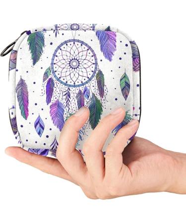 Dreamcatchers Boho Sanitary Napkin Bag | Ethno Style Menstrual Cup Pocket | Portable Storage for Teenage Girls & Women - Buy Online on GoSupps.com