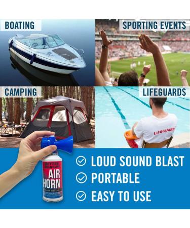Marine Grade 3.5 oz Air Horn for Boating Safety | Canned Boat Accessories - Buy Online on GoSupps.com